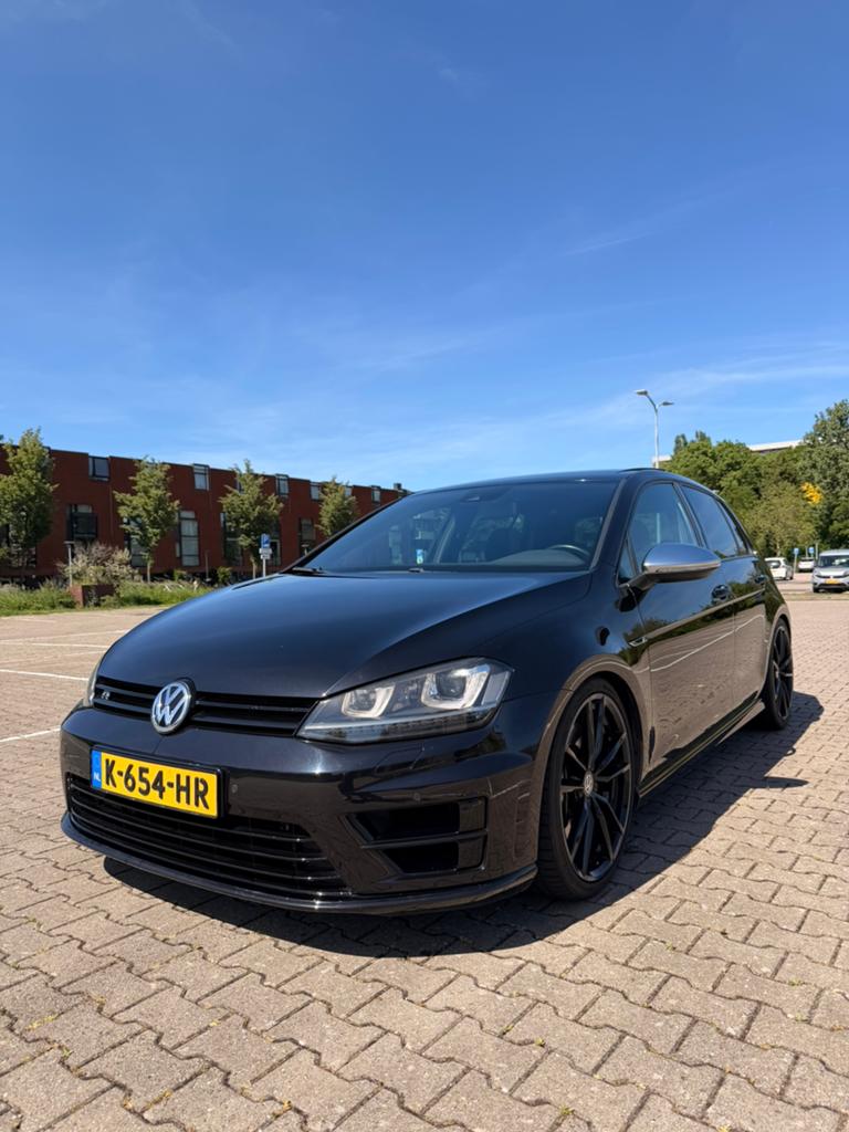 Volkswagen Golf 7 2.0 TSI R 5D 4MOTION DSG ZWART, Auto's, Automaat, 4 cilinders, 1984 cc, Overige bekleding