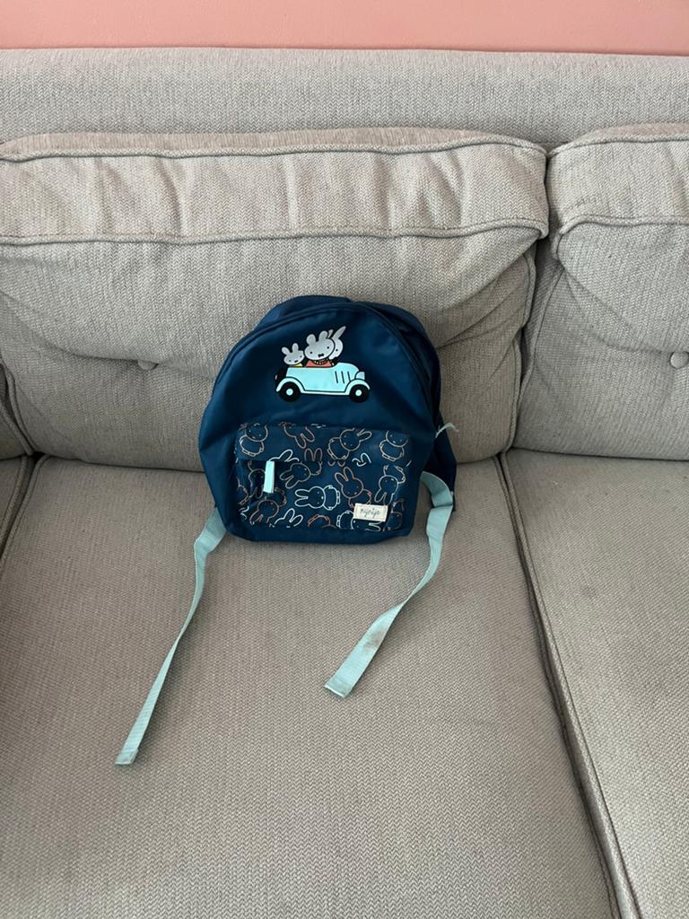 Nijntje rugzakje voor kinderen - Blauw met auto, Ophalen of Verzenden, Gebruikt