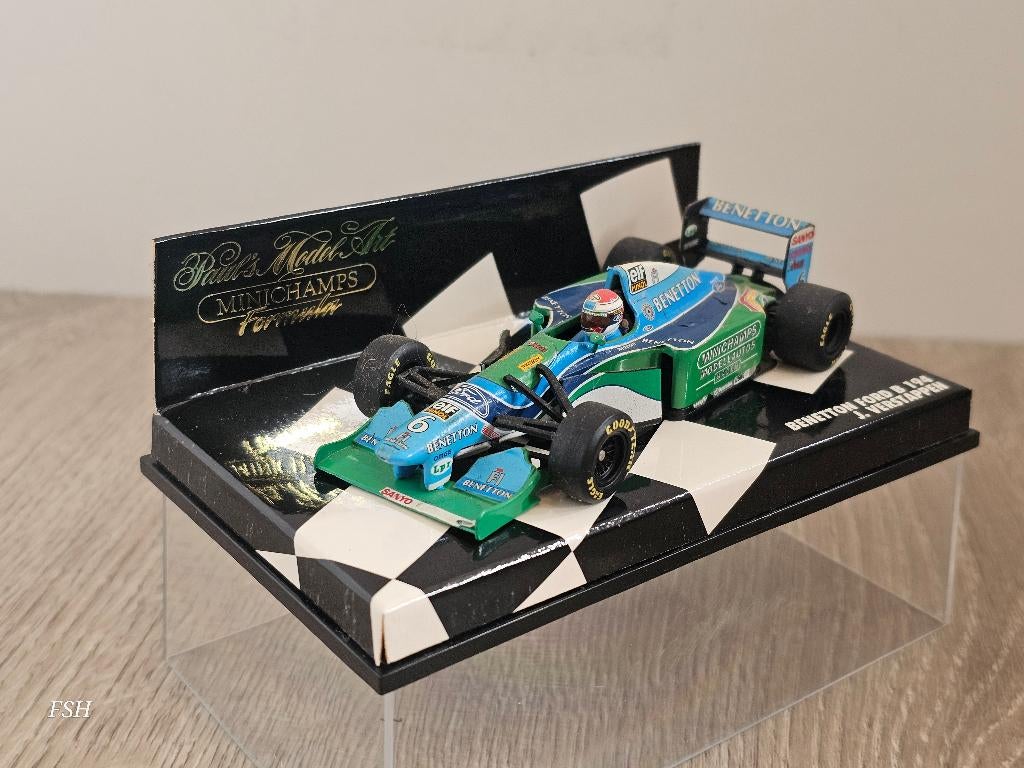 Benetton Ford B194, Jos Verstappen # 6, Minichamps., Ophalen of Verzenden, Zo goed als nieuw, Auto, MiniChamps