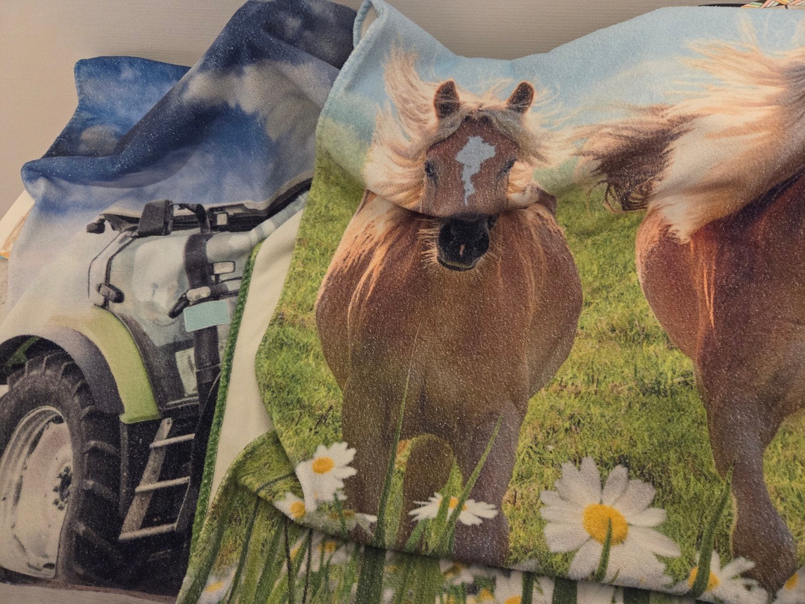 3 zeer nette strandlakens/grote handdoeken Goodmorning, Ophalen of Verzenden, Zo goed als nieuw, Meerkleurig, Textiel