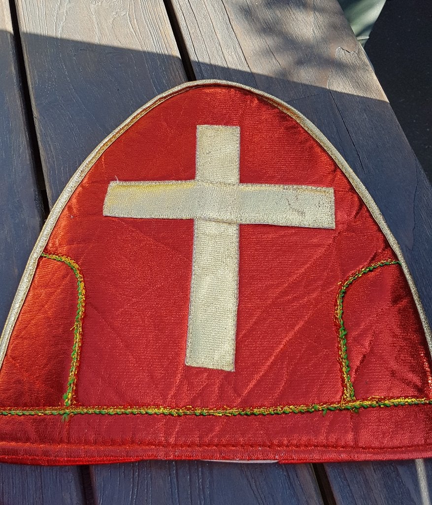 Sinterklaas Mijter voor kind, Kinderen en Baby's, Carnavalskleding en Verkleedspullen, Ophalen of Verzenden, Gebruikt, Jongen of Meisje