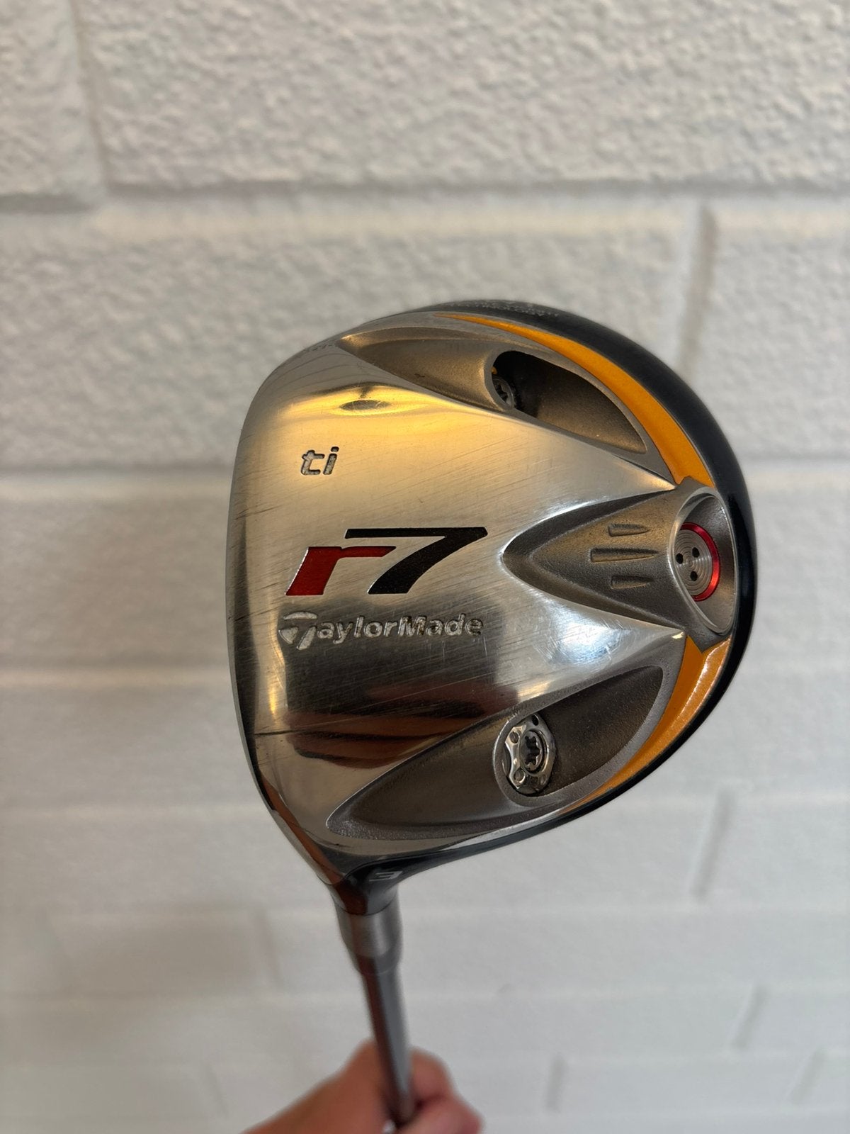 Taylormade R7 Ti Houten 3 | R Flex | Linkshandig, Sport en Fitness, Taylormade, Taylormade, Zo goed als nieuw, Club