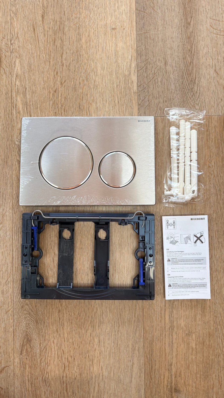 Geberit Sigma20 - bedieningspaneel - RVS, Ophalen of Verzenden, Nieuw, Rvs, Toilet
