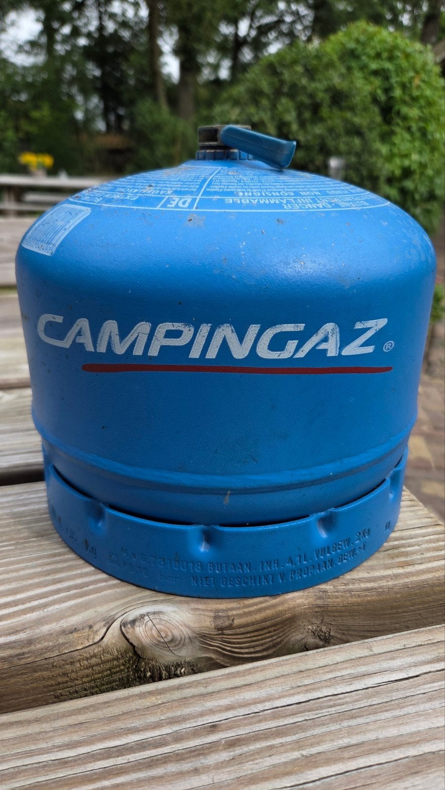 campinggas 904 leeg, Ophalen, Gebruikt