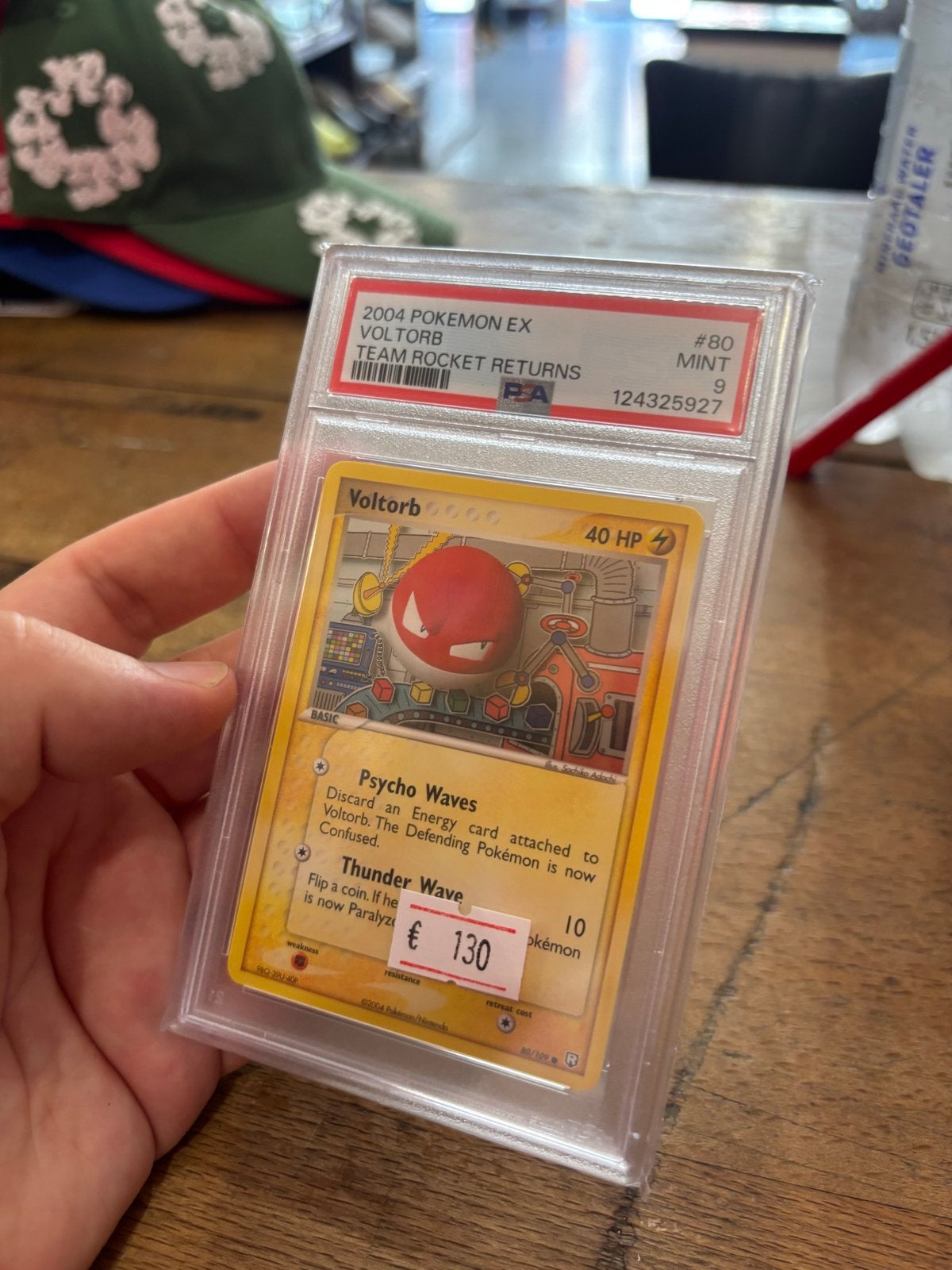 Pokémon Voltorb Team Rocket Returns PSA 9 Mint, Ophalen of Verzenden, Zo goed als nieuw, Losse kaart