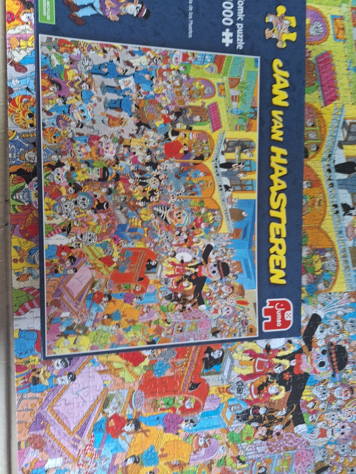 Jan van Haasteren puzzel 1000 stukjes - Dia de lose muertos, Ophalen of Verzenden, 500 t/m 1500 stukjes, Zo goed als nieuw, Legpuzzel