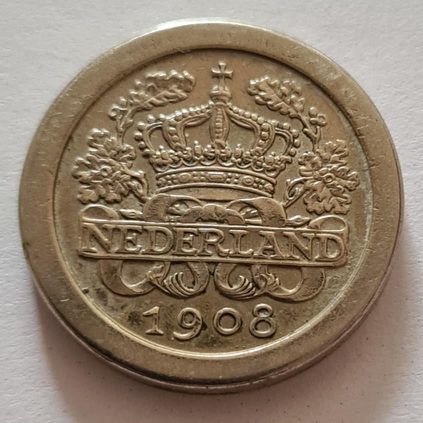 5 cent stuiver 1908, Postzegels en Munten, Munten | Nederland, Ophalen of Verzenden, 5 cent, Losse munt