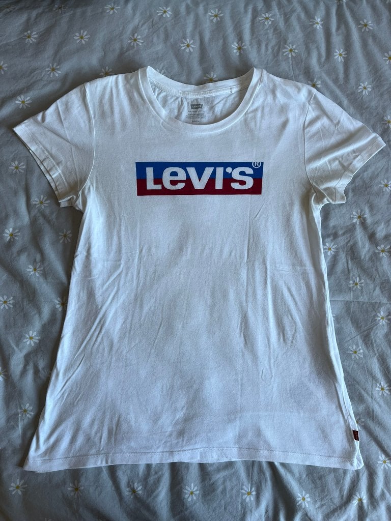 Levi's t-shirt maat S, Wit, Ophalen of Verzenden, Korte mouw, Maat 36 (S)