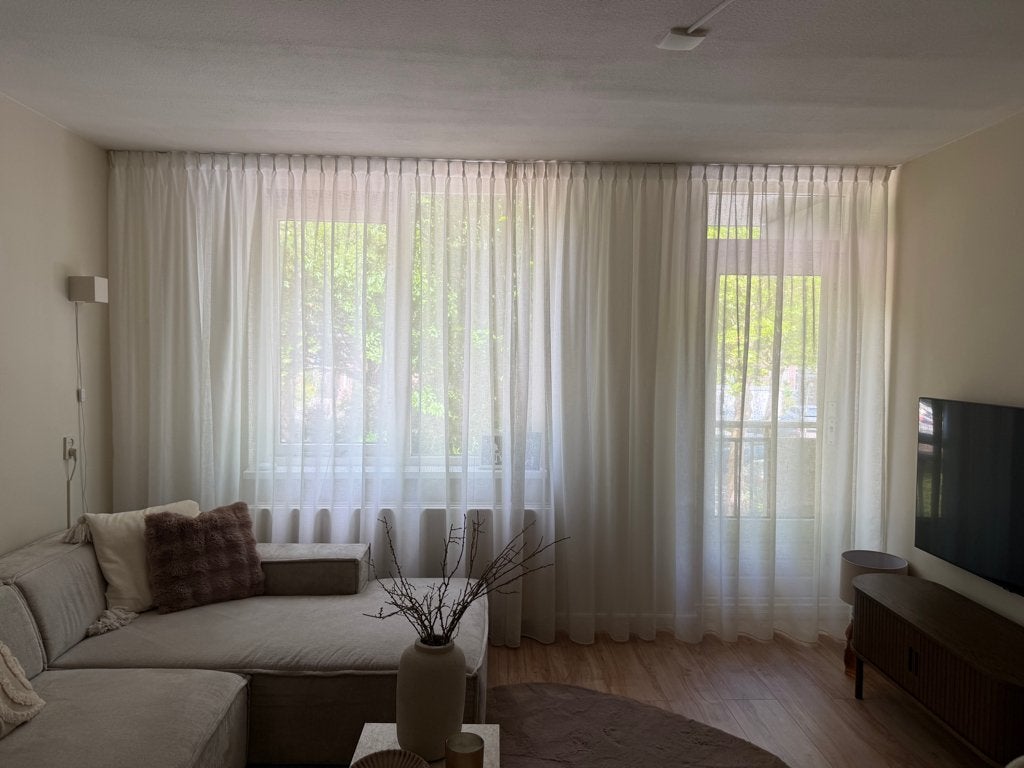 Op maat gemaakte gordijnen hoge kwaliteit, Huis en Inrichting, Stoffering | Gordijnen en Lamellen, 400 cm, Wit, Ophalen of Verzenden
