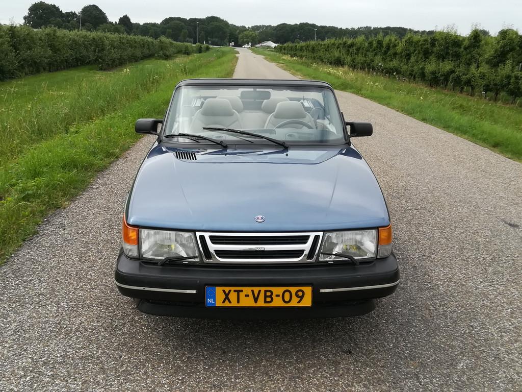 Saab 900 Classic Cabrio 2.0 S /Leder/zeer nette auto!/, Voorwielaandrijving, Beige, Cabriolet, Leder