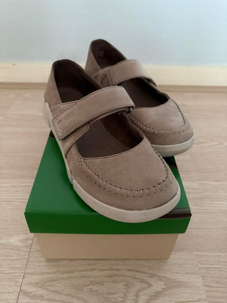 Beige leren dames schoenen instappers Clarks Artisan Maat 37, Nieuw, Ophalen of Verzenden, Instappers, Beige