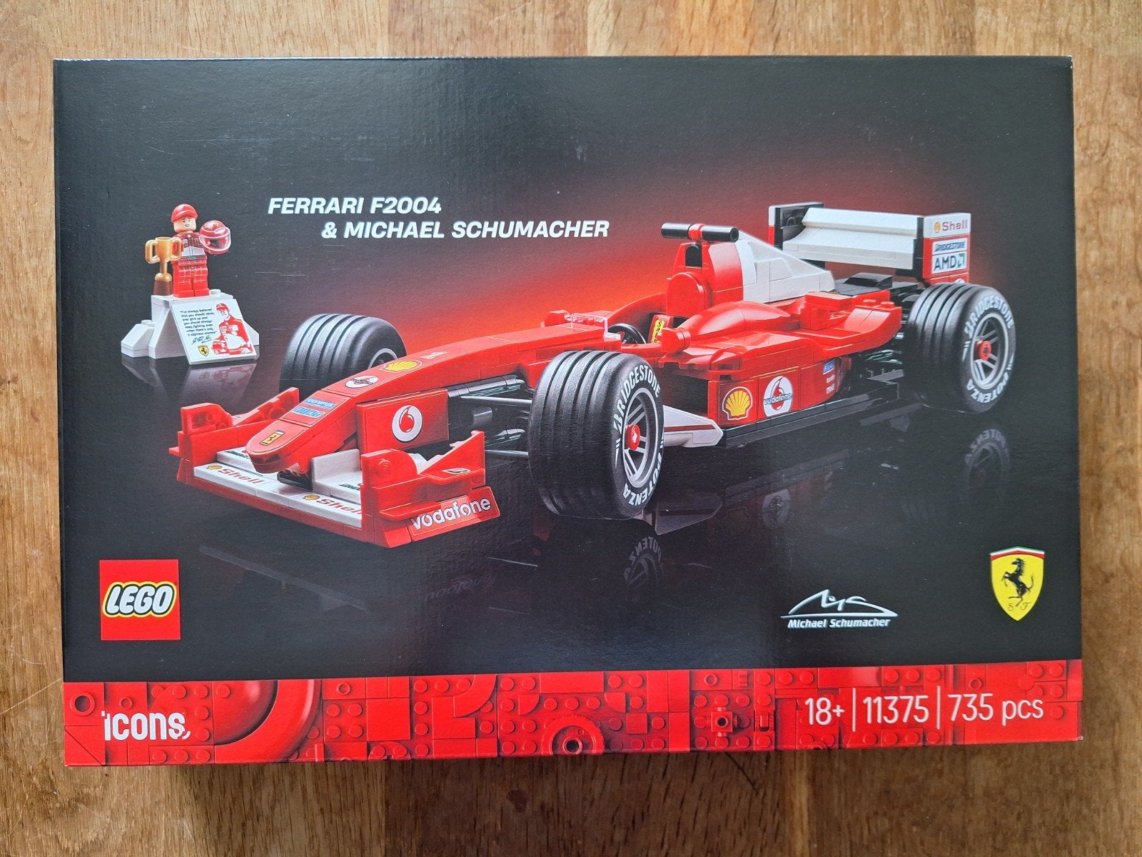 LEGO Icons Ferrari F2004 & Michael Schumacher (11375), Lego, Nieuw, Ophalen of Verzenden, Compleet