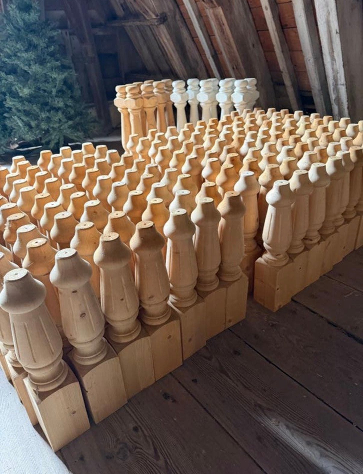 Partij grenen tafelpoten, Doe-het-zelf en Verbouw, Hout en Planken, Ophalen, Minder dan 25 mm, Eiken, Nieuw