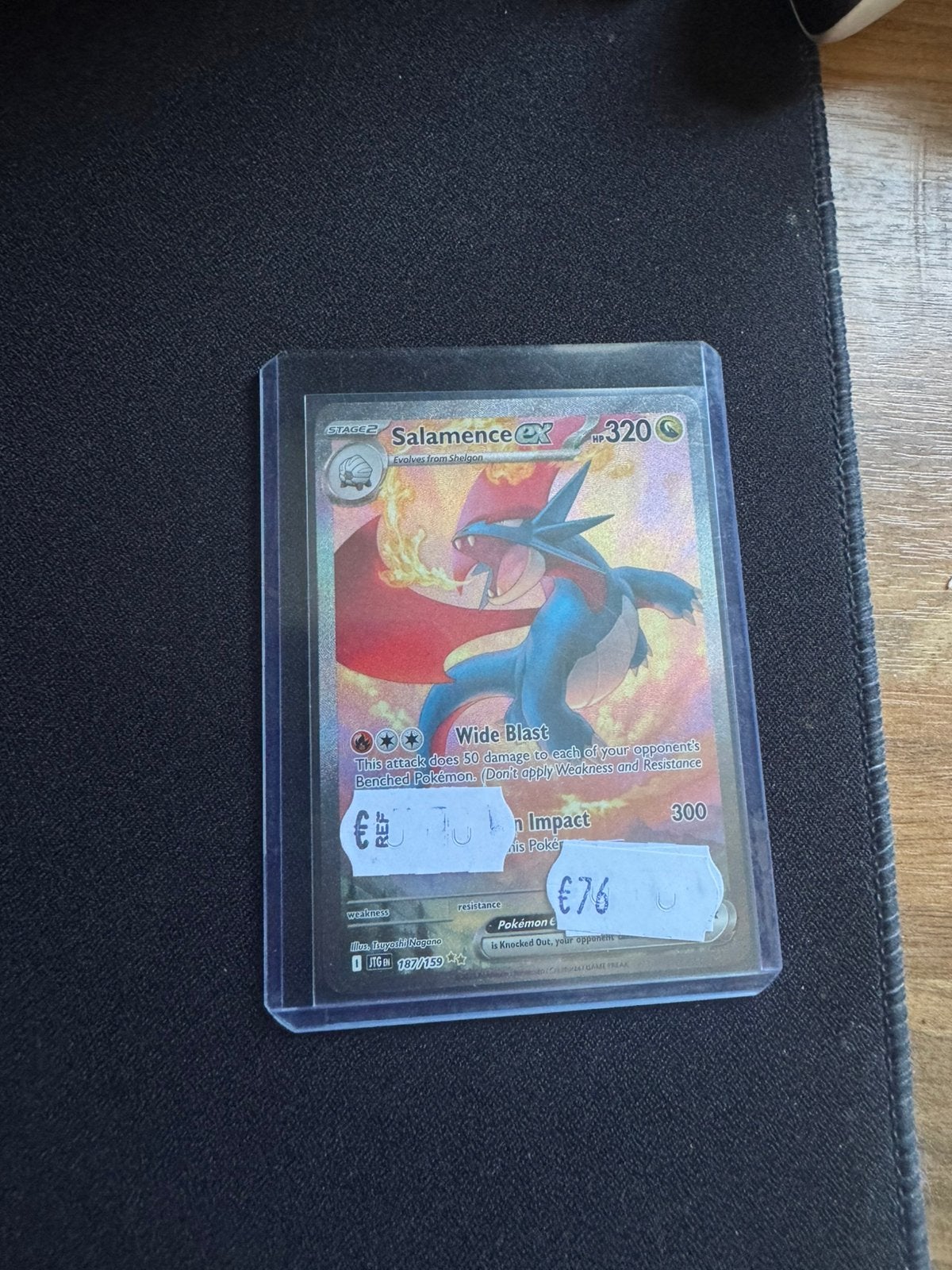 Pokemon Kaart - Salamence EX JTG 187, Ophalen of Verzenden, Zo goed als nieuw