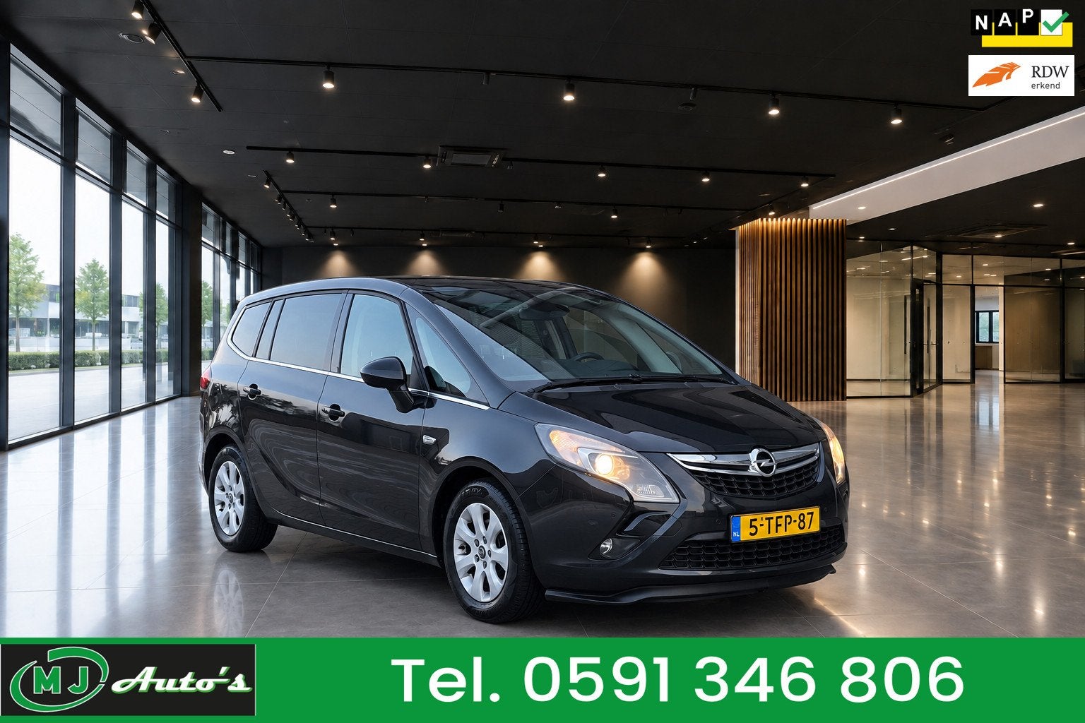 Opel Zafira Tourer 1.6 CDTI BUSINESS+7PERS PANO EURO 6, Gebruikt, Euro 6, 4 cilinders, 7 stoelen