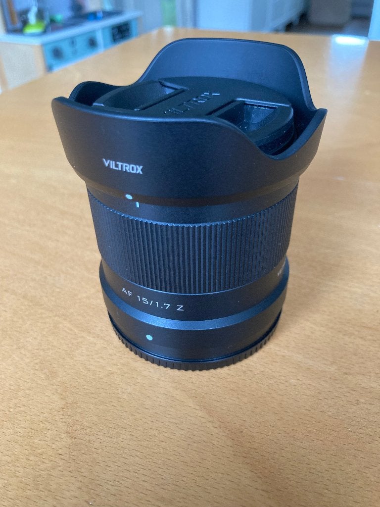 Viltrox 15mm 1.7 z mount, Nikon Z-mount, Lensdoppen, Zo goed als nieuw, Viltrox