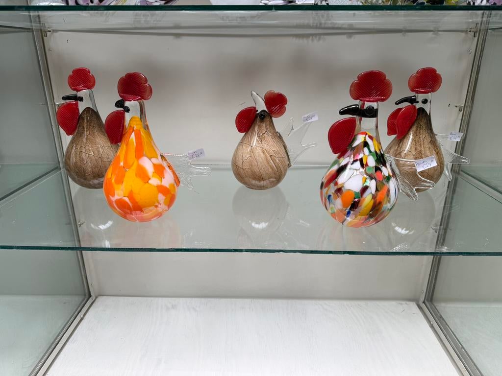 Glazen kippen, Antiek en Kunst, Antiek | Glas en Kristal, Ophalen of Verzenden