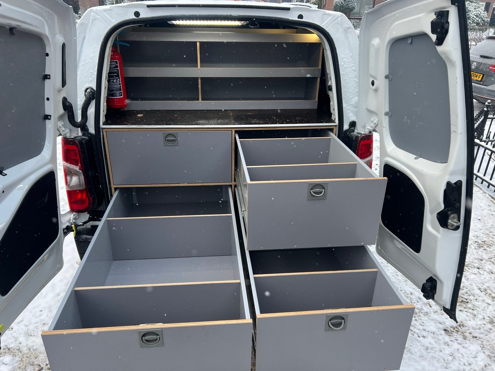 Bedrijfswagen inrichting met lades en schappen, Ophalen of Verzenden