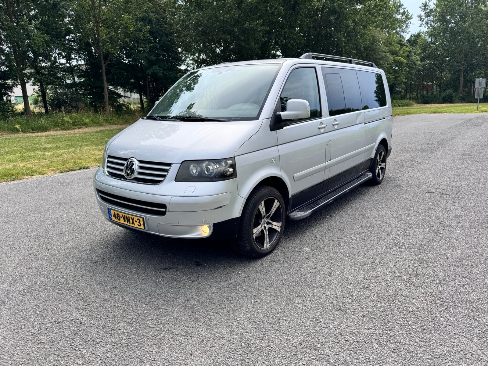 VW T5 DC highline 2.5 TDI automaat, Euro 5, Stof, Zwart, Volkswagen