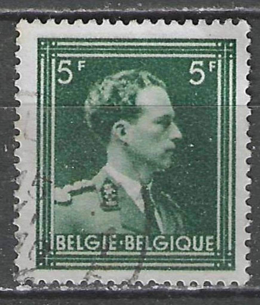 Belgie 1943 - Yvert/OBP 646 - Koning Leopold III (ST), Verzenden, Gestempeld, Koninklijk huis