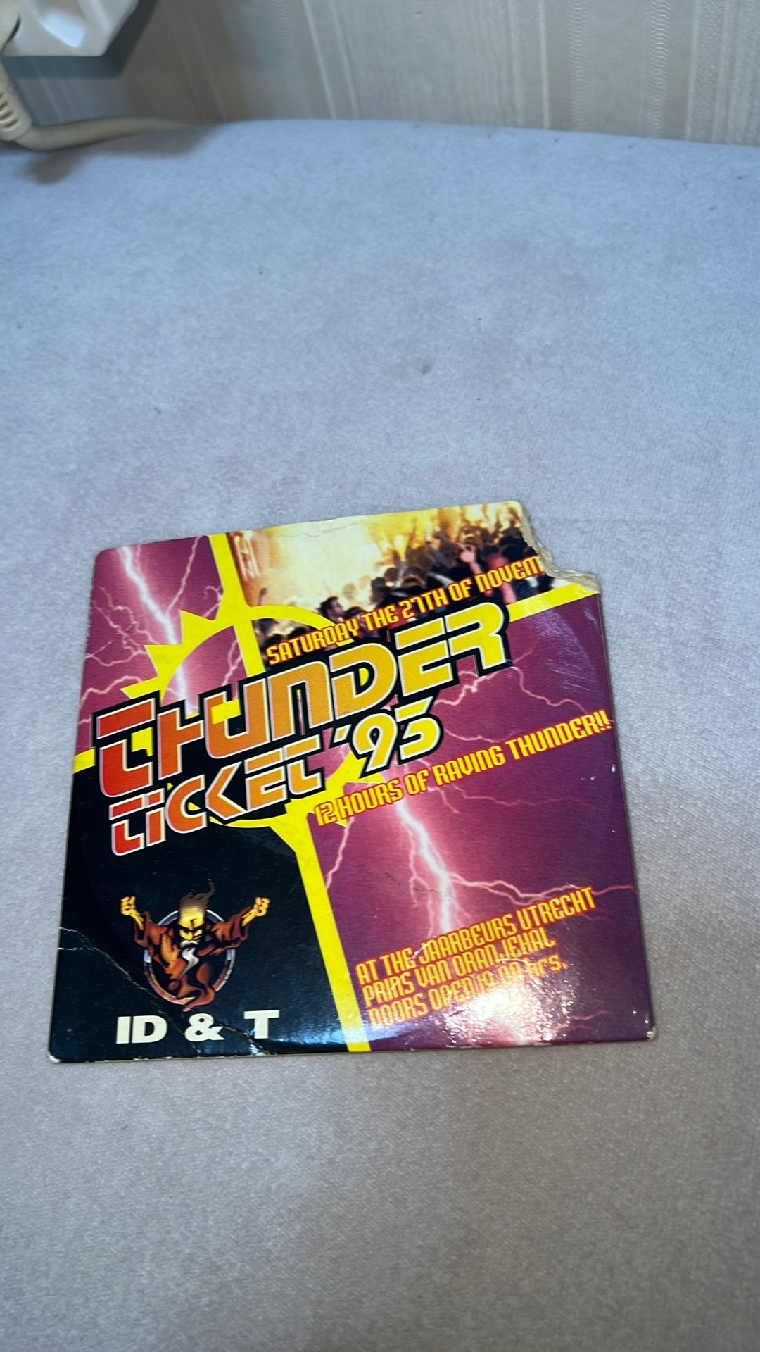 Thunder ticket 1993 thunderdome, Ophalen of Verzenden, Zo goed als nieuw