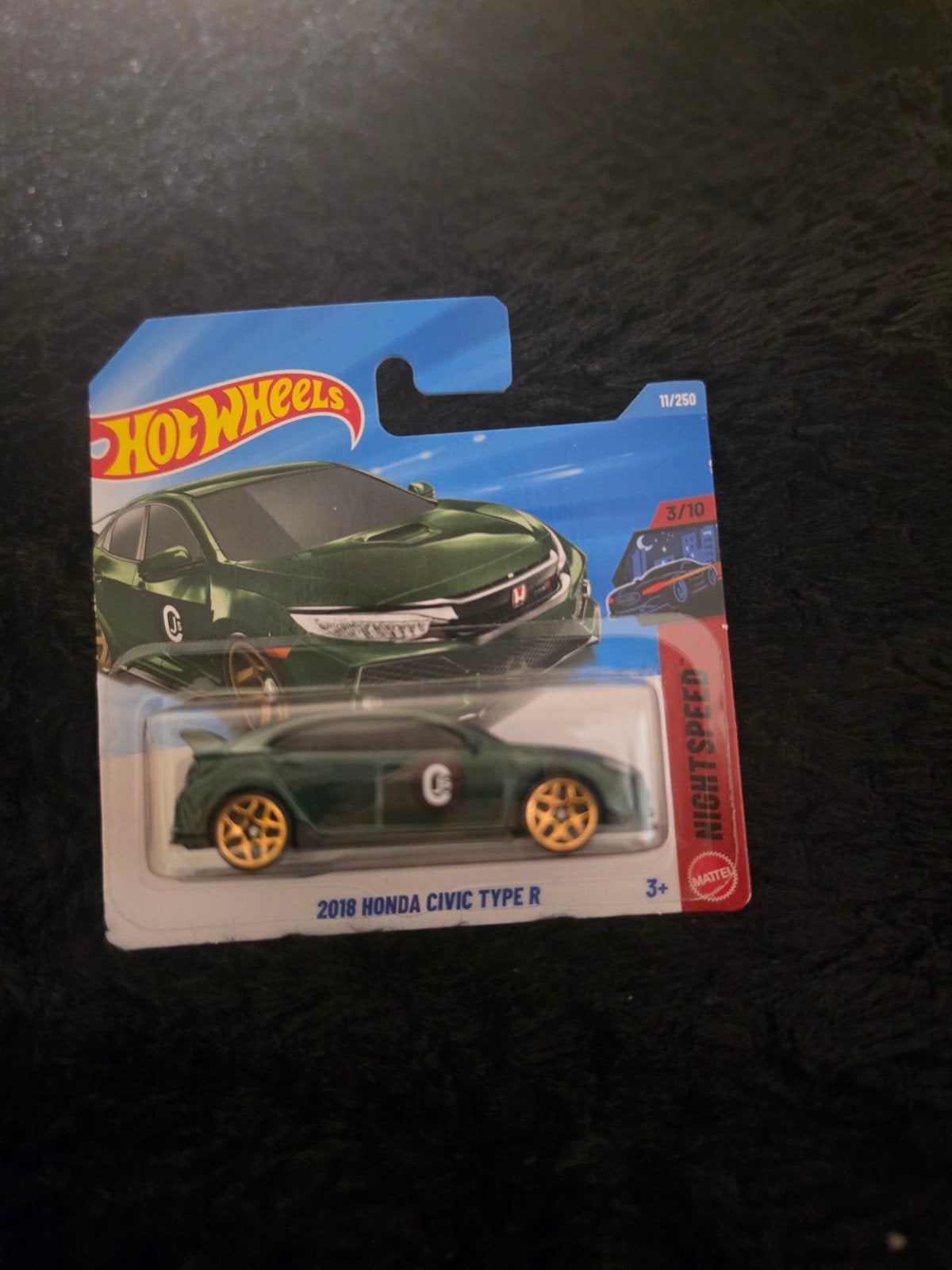 Hot Wheels 2018 Honda Civic Type R - Groen, Ophalen of Verzenden, Nieuw, Auto
