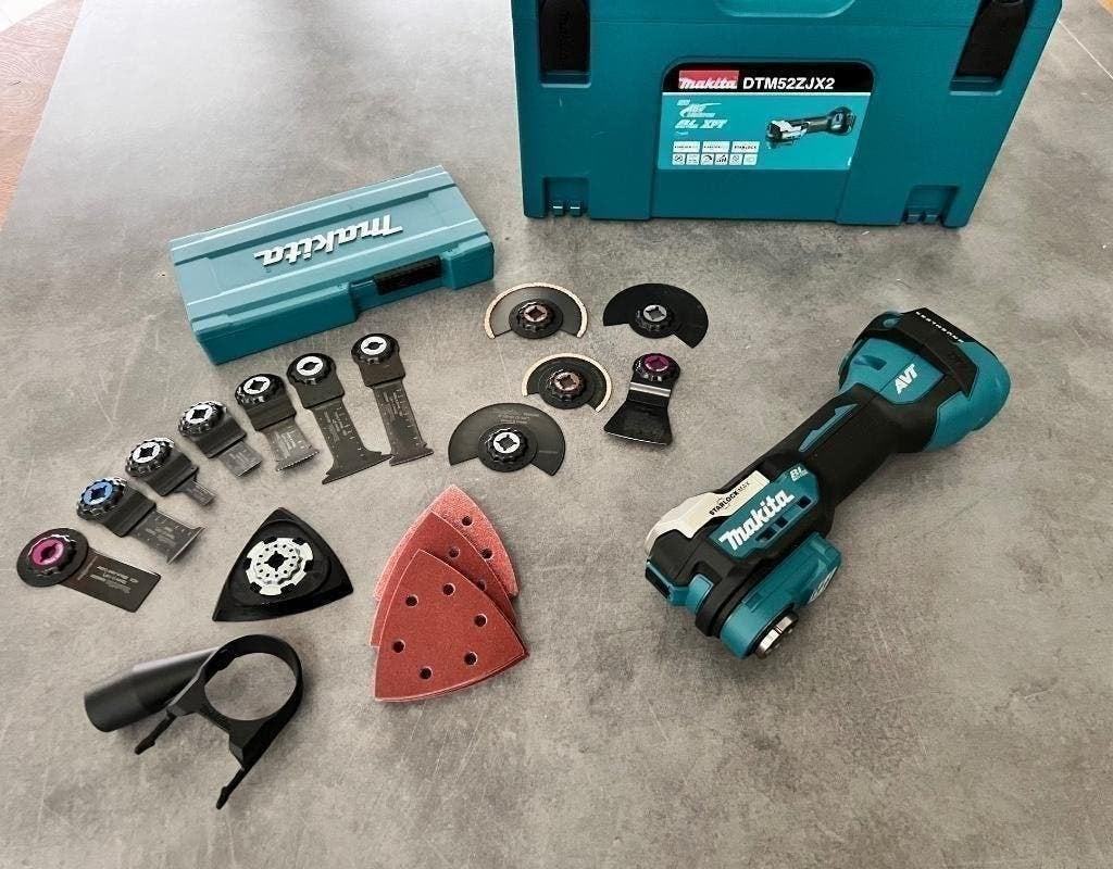 Makita DTM52ZJX2 18V accu LXT Multitool Starlock Max Set BL, Ophalen of Verzenden, Nieuw, Gereedschap of Toebehoren