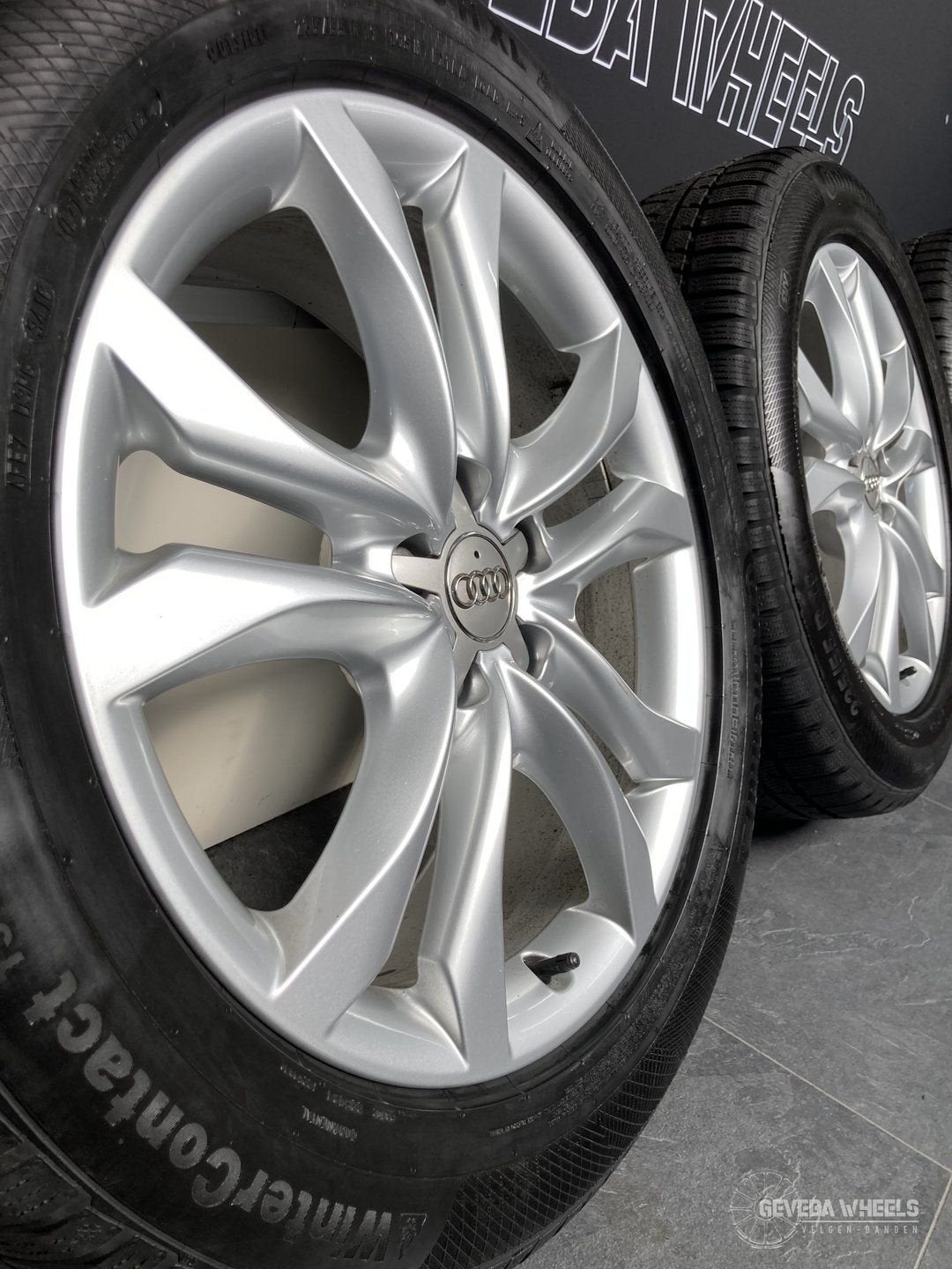 19” originele Audi Q5 / SQ5 velgen + winterbanden 5x112  8RA, 19 inch, Gebruikt, -, -