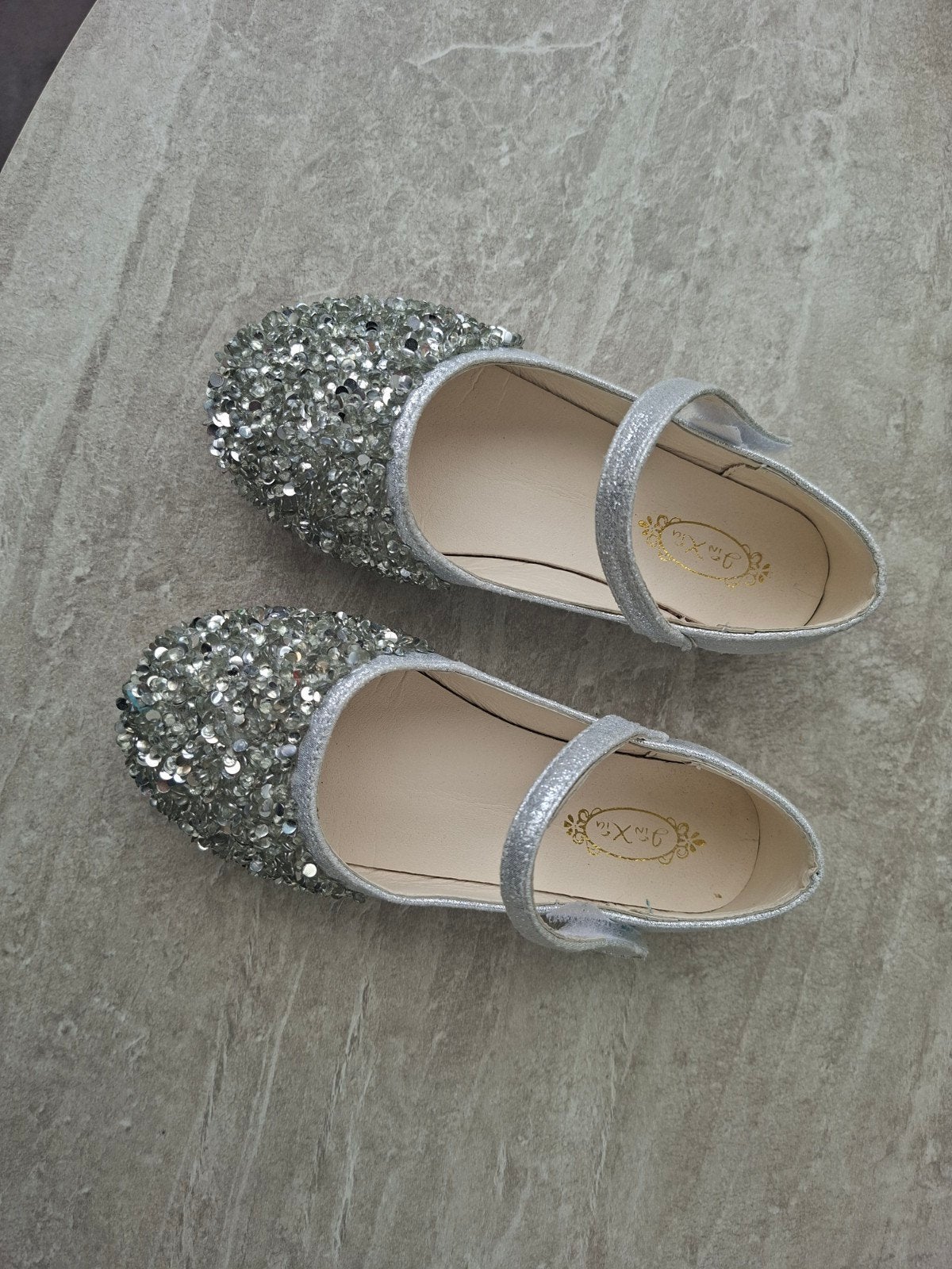 Glitter  schoenen voor meisjes - Zilver maat 30, Ophalen, Meisje, Schoenen, Zo goed als nieuw