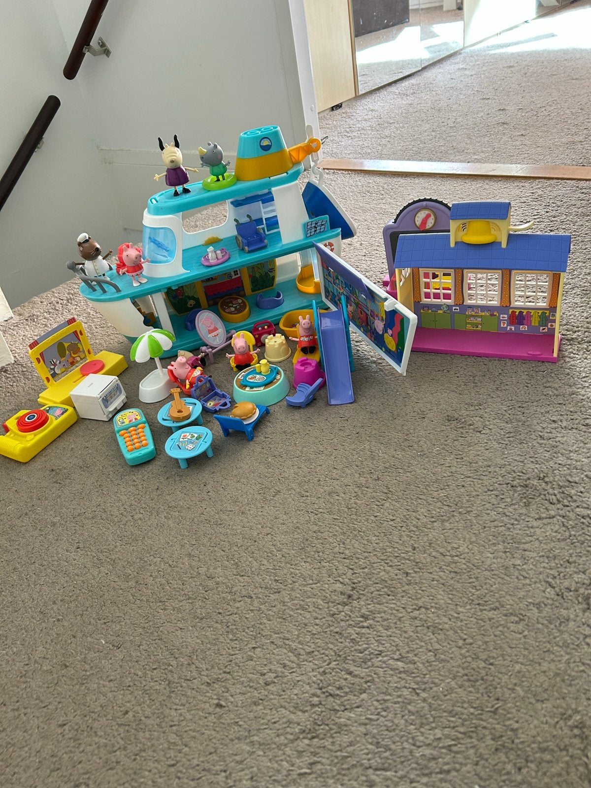 Peppa Pig Speelset: Cruiseboot, en meerdere Accessoires, Ophalen, Gebruikt, Jongen of Meisje