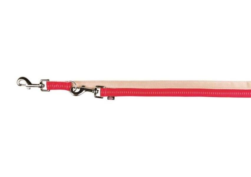 TRIXIE Softline Verstelbare Hondenlijn M-L Rood-Beige KOOPJE, Ophalen of Verzenden, Nieuw, Hondenriem