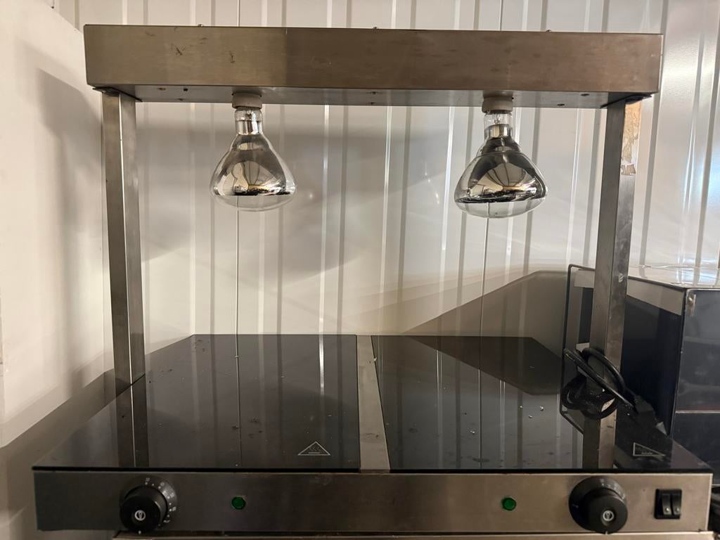 CaterChef Warmhoudplaat met Warmtelampen, Ophalen, Gebruikt