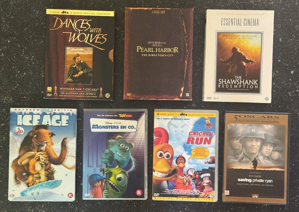 7 topfilms op DVD, Vanaf 16 jaar, Ophalen of Verzenden, Zo goed als nieuw