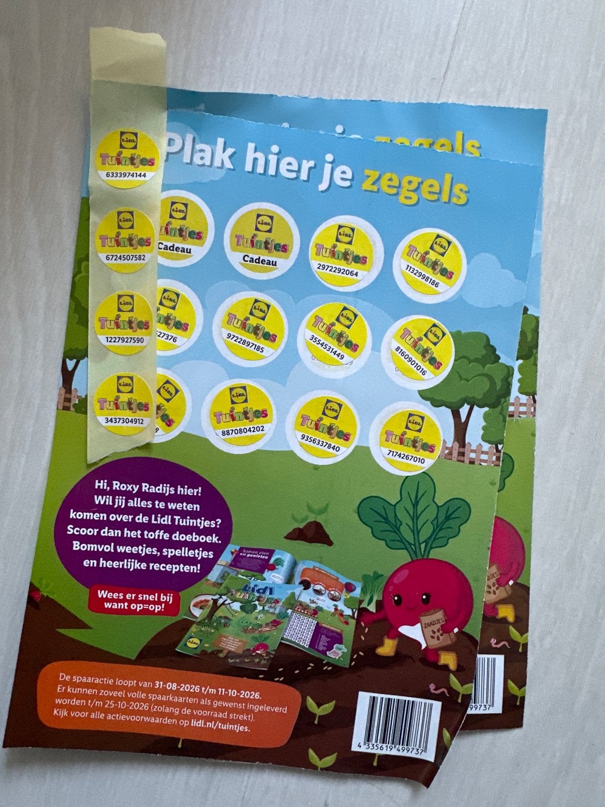 Lidl Tuinjes spaarkaarten-GRATIS Vol vandaag in te leveren!, Lidl, Ophalen