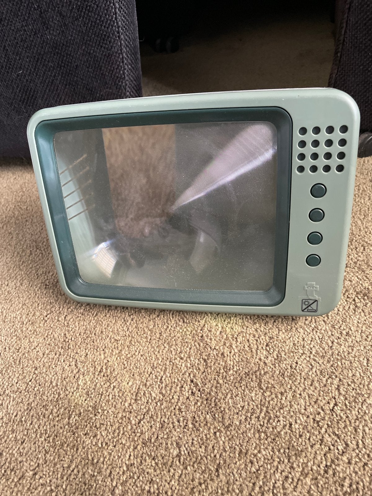 Vintage TV-vormige loep voor telefoon, Ophalen of Verzenden, Gebruikt