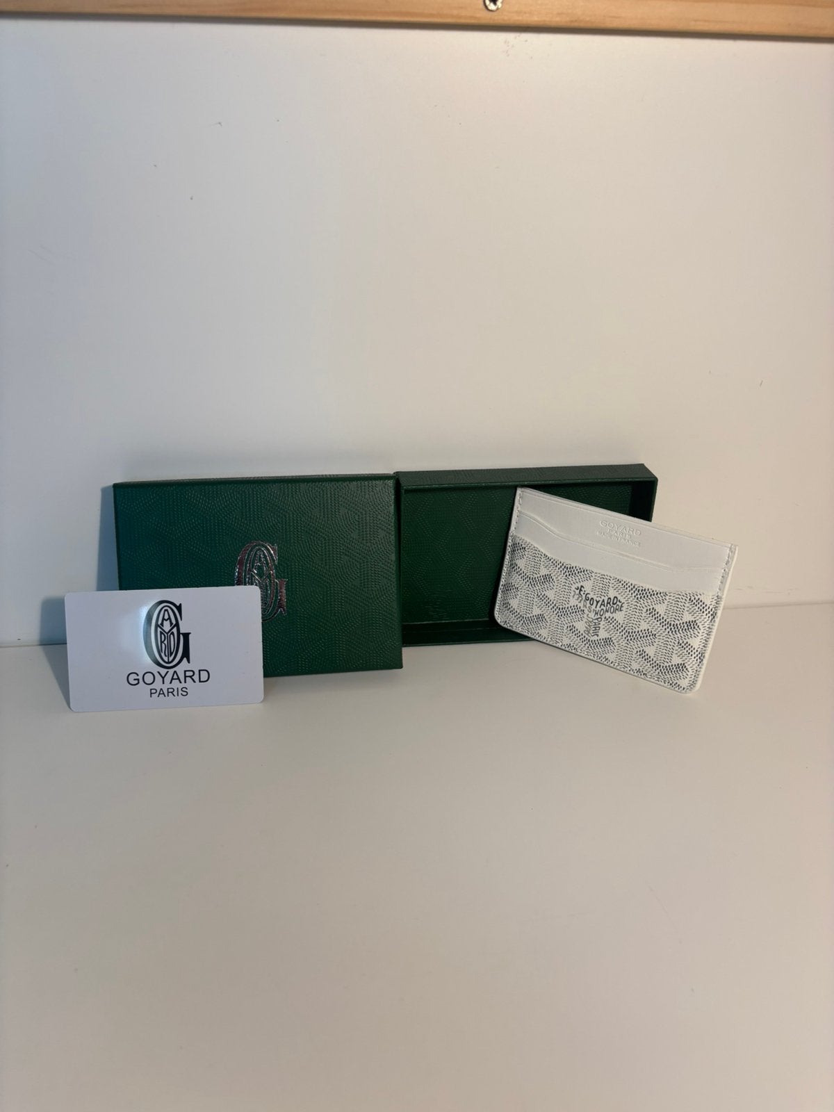 Luxe Goyard pasjeshouder | Meerdere kleuren beschikbaar, Ophalen of Verzenden, Nieuw, Wit, Overige merken