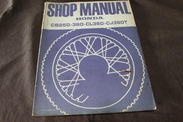 Honda CB250 CB360 CL360 CJ360T 1976 motorcycle shop manual, Ophalen of Verzenden, Honda