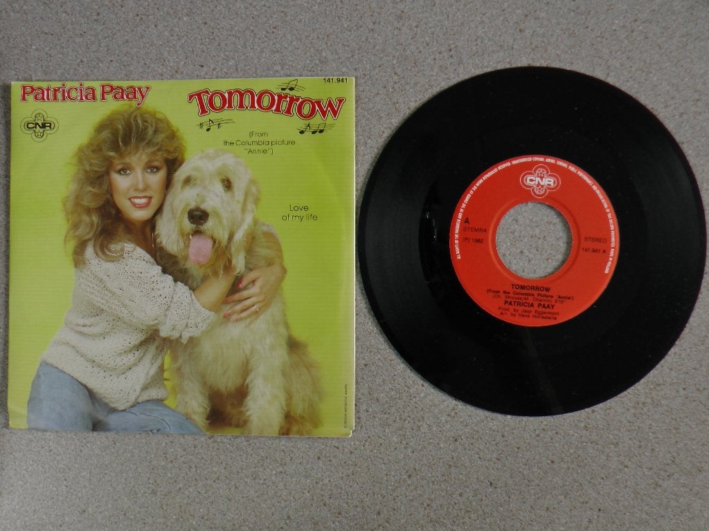 Patricia Paay - Tomorrow VINYL SINGLE, Gebruikt, 7 inch, Pop, Fotohoes