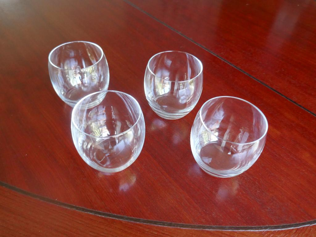 4 Sap- of waterglazen, nieuw, Ophalen, Glas of Glazen, Nieuw, Glas