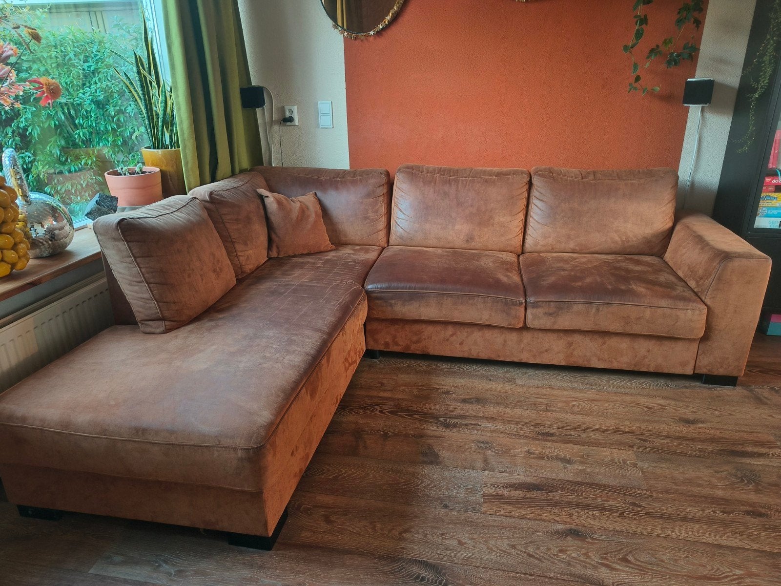 GRATIS!( gereserveerd) Stoere hoekbank, Huis en Inrichting, Ophalen, Gebruikt