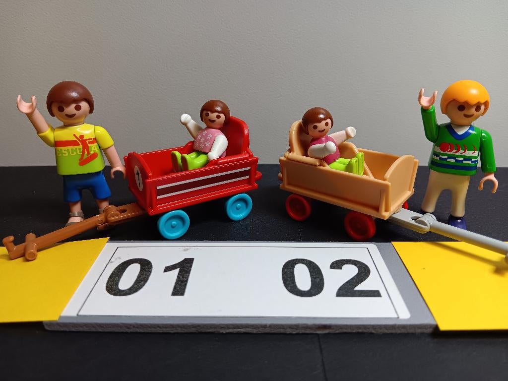 Playmobil Bolderkar, Baby Poppetjes Onderdelen p. stuk: 1,95, Verzenden, Gebruikt, Los playmobil