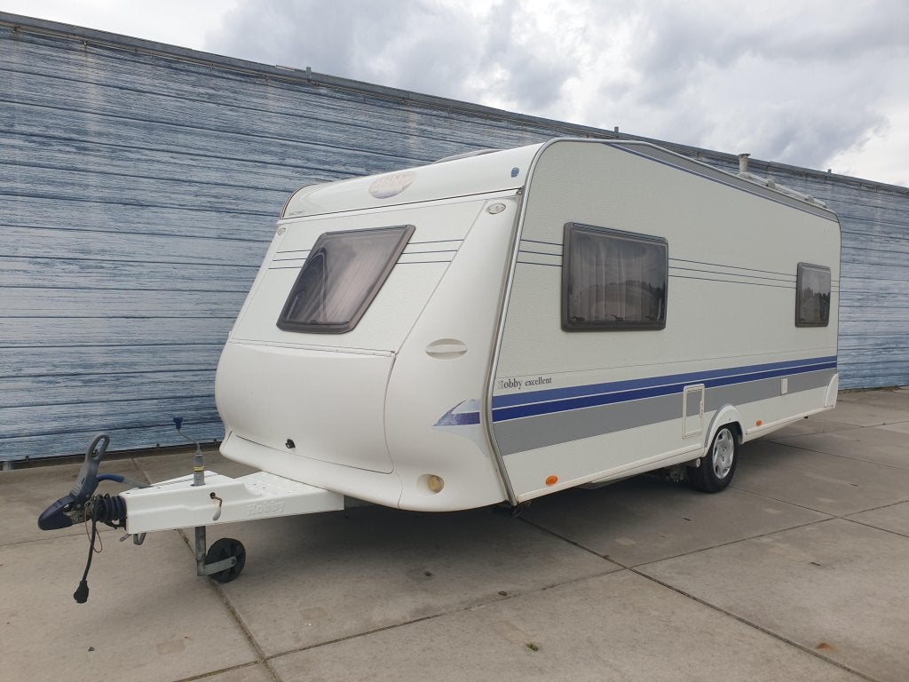 Hobby Excellent Easy 495 UL ,Mover,Luifel,Airco,, Caravans en Kamperen, Caravans, Koelkast, Rondzit, Hobby, Bedrijf