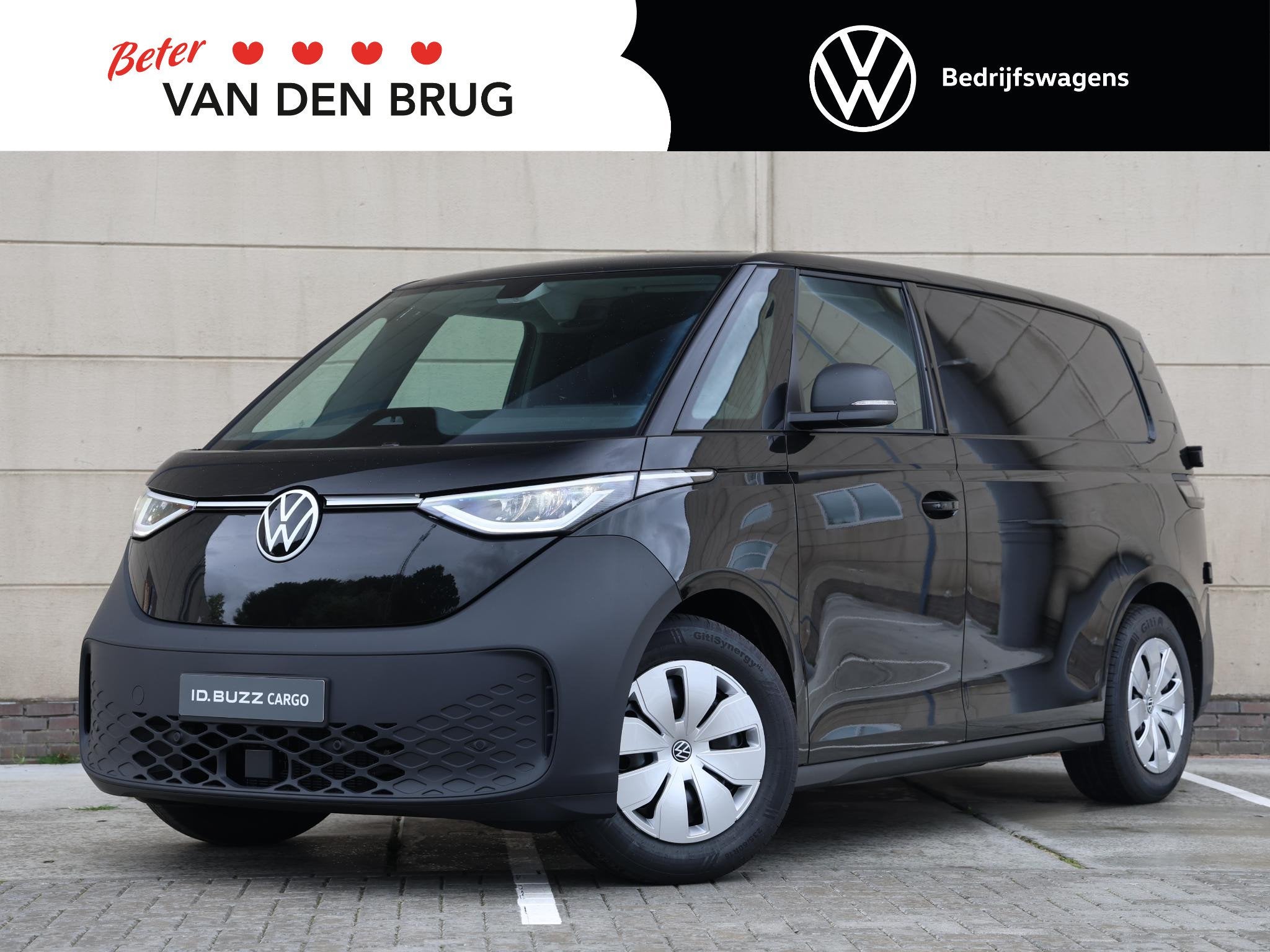 Volkswagen ID. Buzz Cargo Economy Limited Edition 286PK 79 k, Auto's, Bestelauto's, Automaat, Zwart, Volkswagen, Multifunctioneel stuurwiel