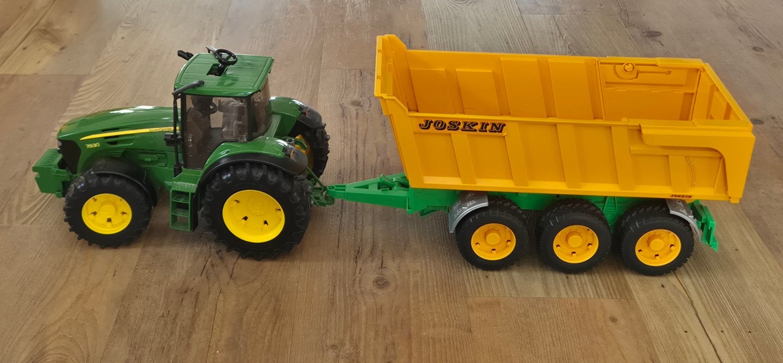 Bruder John Deere 7930 tractor met Joskin kiepwagen, Ophalen of Verzenden, Gebruikt
