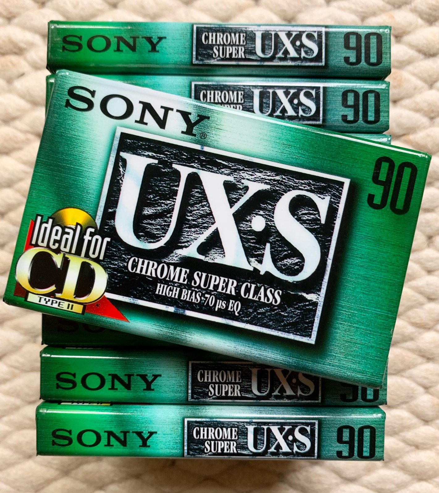 NOS Sony UX-S90 1999 NIEUW cassettebandjes UXS90 UX-S 90 OVP, Cd's en Dvd's, Cassettebandjes, 2 t/m 25 bandjes, Ophalen of Verzenden