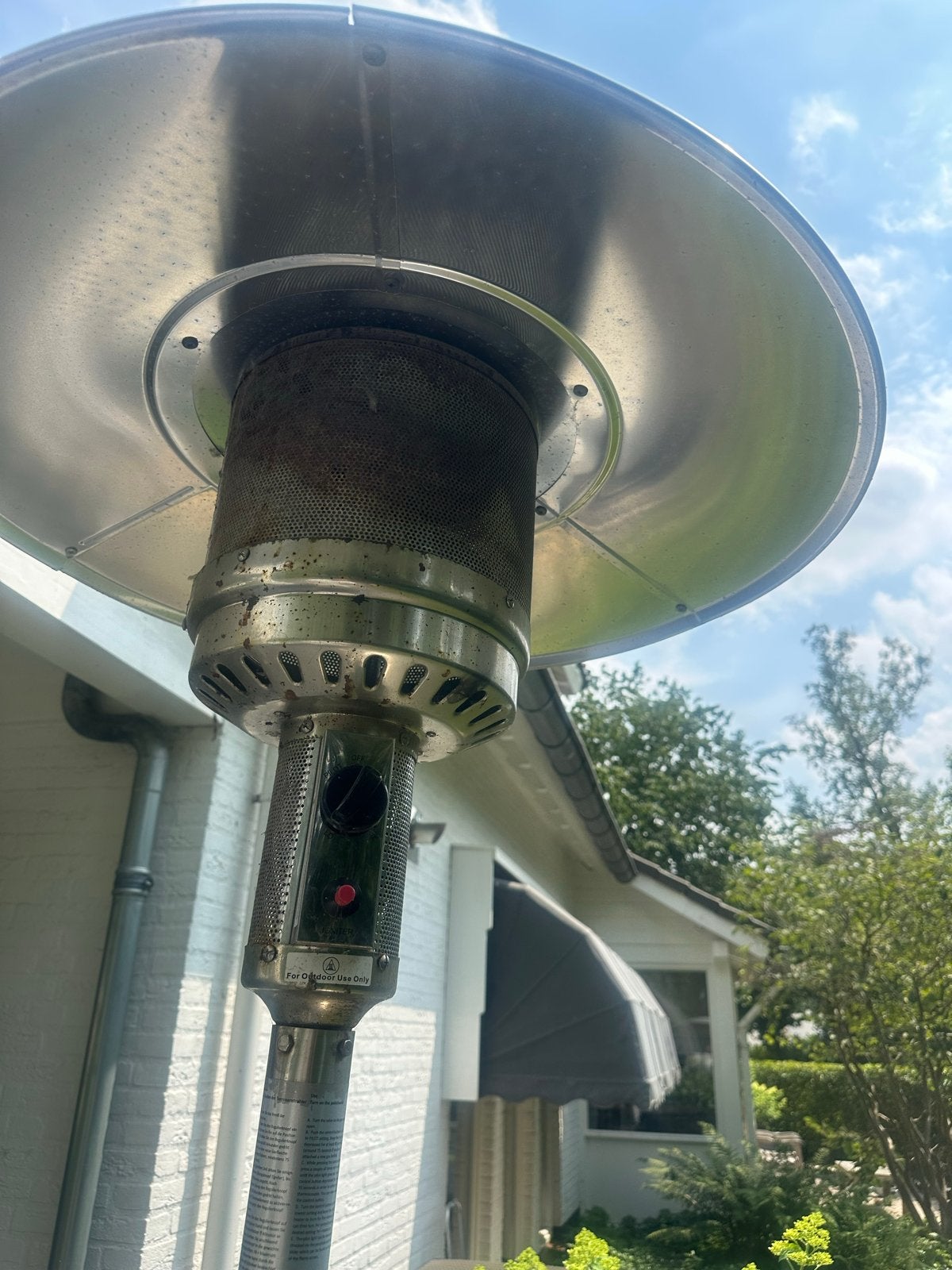 Eurom THG 14000 RVS Terrasstraler op Gas, Tuin en Terras, Ophalen of Verzenden, Gebruikt, Gas, Vloer