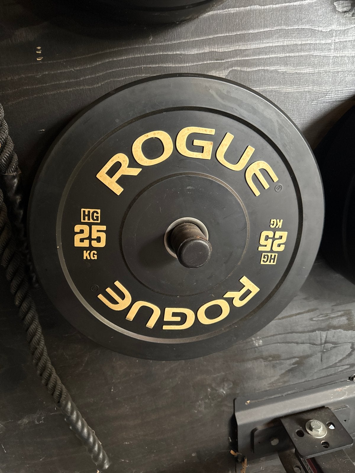Rogue Bumper Plate 25 kg 2 stuks, Sport en Fitness, Fitnessmaterialen, Ophalen, Gebruikt, Halterschijven