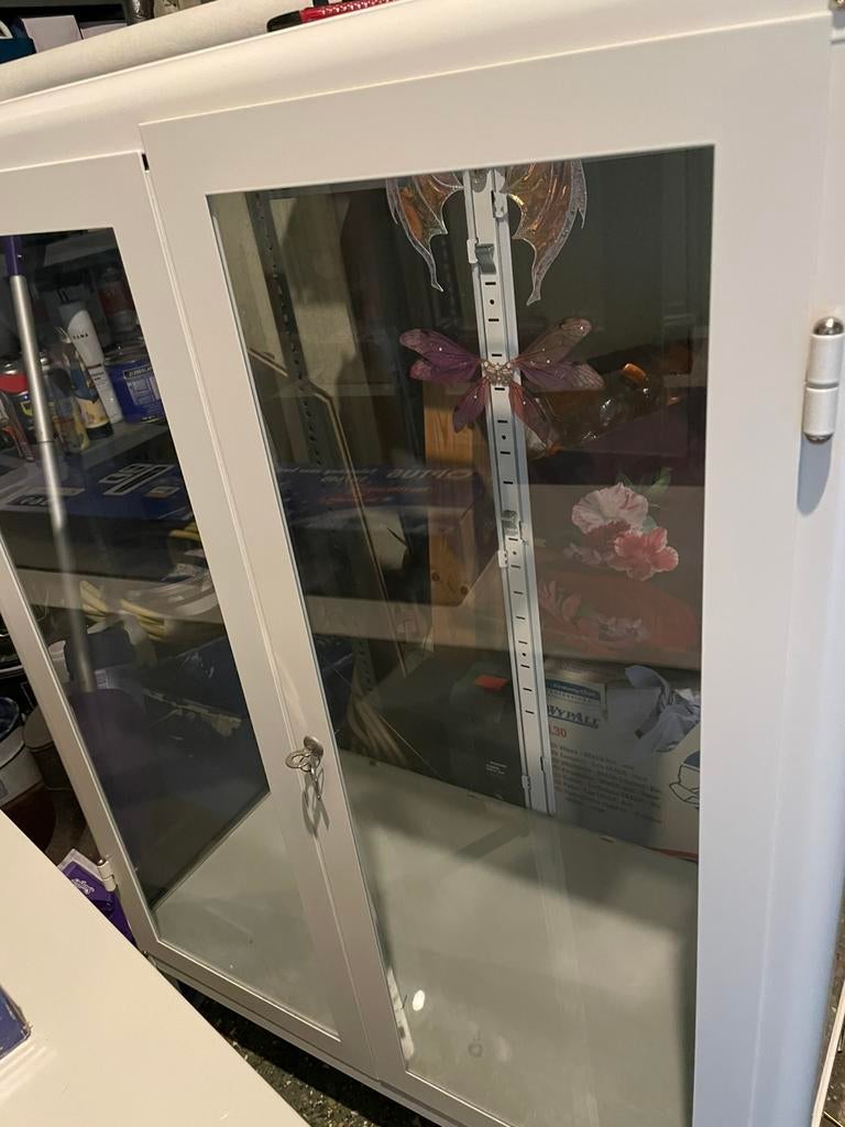 Ikea vitrine kast, Ophalen, 100 tot 150 cm, 50 tot 100 cm, Zo goed als nieuw