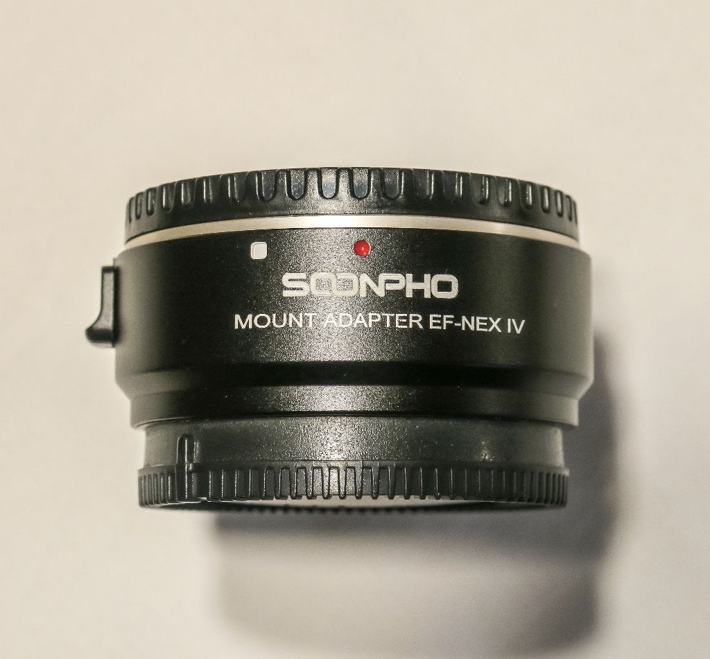 Soonpho EF-NEX IV Autofocus Mount Adapter, Autofocus, Sony E-mount, Gebruikt, Verzenden