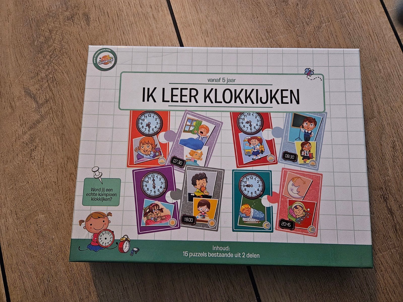 Ik leer klokkijken, Een of twee spelers, Ophalen of Verzenden, Zo goed als nieuw, Toy Universe